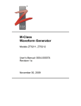 M-Class Waveform Generator