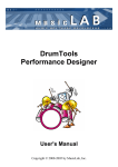 DrumTools Performance Designer User`s Manual