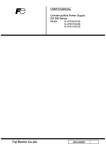 USER`S MANUAL Uninterruptible Power Supply GX 200 Series Model