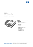 User Manual MP134E - Physik Instrumente