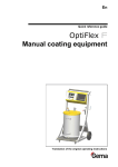 OptiFlex F manual coating equipment - spare parts