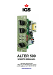 IGS ALTER500 user manual