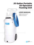 20 Gallon Portable Foaming Unit User Manual