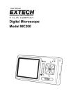 Extech MC200 Digital Microscope Manual PDF