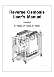 Reverse Osmosis User`s Manual