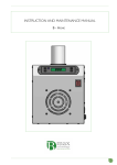 INSTRUCTION AND MAINTENANCE MANUAL
