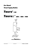 User manual Tauro® 120 & Taurox® 300/400/900