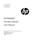 PA PROMISe Provider Internet User Manual