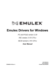 Emulex Drivers for Windows User Manual