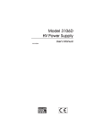 3106D HV Power Supply User`s Manual