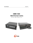 User manual OMM-1000 v0.9 120518 - AV