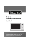 1.3 Cu. Ft. Countertop Microwave Oven