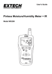 Pinless Moisture/Humidity Meter + IR