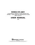 KHD2-IVI-AB1 USER MANUAL