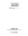 the manual - TDK-Lambda Americas Inc.