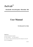 User Manual PetNAD