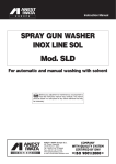 SPRAY GUN WASHER INOX LINE SOL Mod. SLD