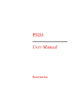 PSIM User Manual