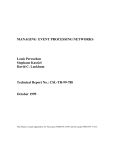 Managing Event Processing Networks