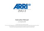ARRI ZMU-3 Manual