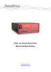 PD32 - 32 Channel Piezo Driver Manual and Specifications