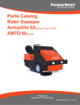 Parts Catalog Rider Sweeper AM7D-III(Diesel)