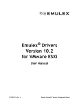 PDF Emulex Drivers for VMware ESXi User Manual