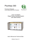 PicoHarp 300 - Center for Detectors