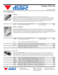 Dutec Catalog Price Guide