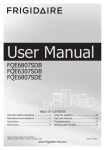 User Manual - Frigidaire