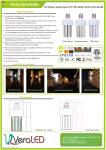 10 Sides aluminum fin 50 Watt LED Corn Bulb