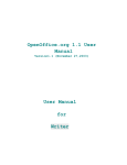 OpenOffice.org 1.1 User Manual