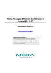 Moxa Managed Ethernet Switch User`s Manual