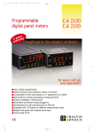 Programmable digital panel meters