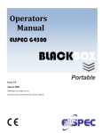 G4500 BLACKBOX portable Operational ManuaL