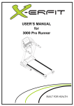 USER`S MANUAL for 3000 Pro Runner