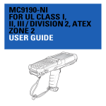 mc9190-ni for ul class i, ii, iii / division 2, atex zone 2 user guide