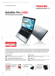 Satellite Pro U300 product flyer (June 2007)