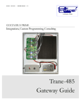 Trane-485 Gateway Guide