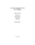 Landscape Management System User`s Manual