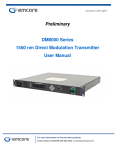 Preliminary DM8000 Series 1550 nm Direct Modulation Transmitter