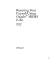 Running Your Payroll USing Oracle HRMS (UK)