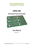 UFB-100 User manual