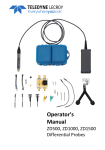ZD Series Probe Operator`s Manual