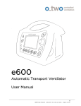 Automatic Transport Ventilator User Manual - O
