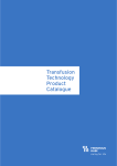 Transfusion Technology Product Catalogue