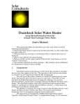 Drainback Solar Water Heater
