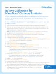 In Vivo Calibration for ManoScan Catheters