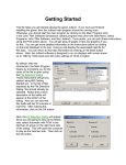 Getting Started Help File