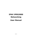IPAV JPEG2000 Networking User Manual